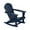 Navy Blue, variant on Westintrends Malibu Outdoor Rocking Chair Set of 4, All Weather Resistant Poly Lumber Classic Porch Rocker Chair, 350 lbs Support Patio Lawn Plastic Adirondack Chair, Black