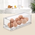 thumbnail image 3 of Contenedor transparente para refrigerador, diseño de cajón de polipropileno PP, contenedor de almacenamiento de gran capacidad, organizador para refrigerador, organizador con tapa, Pequeña, 3 of 8