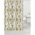 thumbnail image 2 of 14Pc Set Peva S. Curtain + 12 Crochets + Bathmat (Honey Mustard), 2 of 2