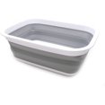 thumbnail image 1 of Tina plegable - Cesta/cráter portátil para picnic al aire libre - Bolsa de compras plegable - Contenedor de almacenamiento que ahorra espacio (gris), 1 of 5