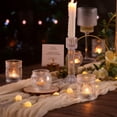 thumbnail image 2 of Juego de 24 velas votivas de cristal con portavelas DARJEN, 2 of 7