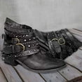thumbnail image 2 of TAIAOJING Women Boots Zipper Heels Boots Short High Retro Fashion Breathable Boots Winter Warm Shoes, 2 of 5
