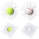 thumbnail image 3 of 2 uds 3D pegatina de vidrio agrietado de béisbol pegatinas de vidrio roto pegatinas divertidas para coche pelota de tenis cosas de broma pegatinas de vidrio agrietado, 3 of 11
