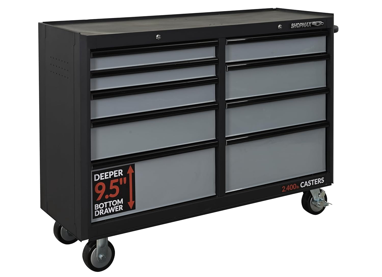 Shopmax 41 in. 10 Drawer Rolling Tool Cabinet - Walmart.com