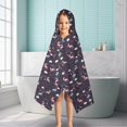 thumbnail image 6 of Dark Unicorn Rainbow Cloud Pattern Hooded Bath Towel，50"x30" for Ages 3 To 12 Kids, Quick Dry Lightweight Soft Microfiber Hood Beach Towel Cover Up for Kids, 6 of 7