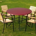 thumbnail image 6 of yotijay Round Table Cloth Protector 27.5-33.5" Table Cover Backed Vinyl Tablecloth Party red, 6 of 9