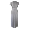 thumbnail image 2 of Vedolay Women's Summer Dresses Womens Casual Long/Short Sleeve Wrap V-Neck Ruffle Mini Dresses,Gray M, 2 of 4