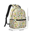 thumbnail image 2 of Rateoe Medical Icons Pattern Durable Student Backpack Laptop Bag- Ergonomic Design, Waterproof Twill Fabric - Ideal for School, Travel, and Outdoor Activities, 2 of 6