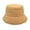 Khaki, variant on Red Women's Sherpa Bucket Hat Polyester Warm Lining Winter Faux Fur Cozy Wide Brim Winter Windproof Bucket Fisherman Hat M