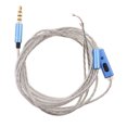 thumbnail image 2 of 3.5mm DIY Auriculares Auriculares Cable De Audio Cable De Repuesto 130cm Azul Sunnimix cable de repuesto para auriculares, 2 of 8