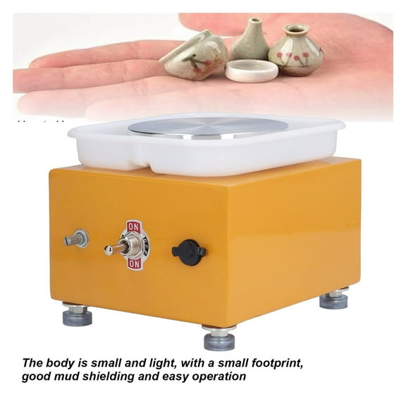 Pottery Wheel Stable Speed Ceic Wheel Pottery Machine Miniature Kids Mini Pottery Wheel for Home ,Power Tools