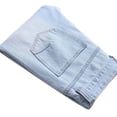 thumbnail image 4 of Authentics Men's Regular Fit Comfort Flex Waist Jean Men's Casual Cotton Straight Ripped Hole Trousers Jeans Pants Full Length Pants Ndbuld,Light Blue,XL, 4 of 9