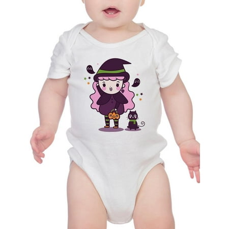 

Cute Witch Girl W Kitten Bodysuit Infant -Image by Shutterstock 12 Months