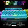 thumbnail image 5 of ZIYOULANG K61 60% Gaming Keyboard, Compact RGB Backlit Wired Waterproof, for PS4 XBOX PC Laptop Mac, 5 of 9