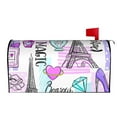 thumbnail image 3 of Fotbe Eiffel Tower and Hearts Mailbox Covers Post Letter Box Cover Garden Decor Standard Size-21x18 in, 3 of 9