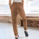 thumbnail image 1 of WILLBEST Pantalones Casuales de Pana para Mujer, Cómodos, con Cordón, Cintura Alta, Pierna Recta, Modernos, para Uso Diario. Mediana, 1 of 4