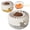 Brown, variant on Dusknt 2 in 1 Fruit Strainer Container with Lid, Foldable Handle Strainer Bowl with Lid, Vegetable Washing Basket for Kitchen Fridge Picnic, Pink