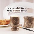 thumbnail image 6 of Radicaln Oceanic Marble Butter Keeper with Lid 4" – Handmade Butter Storage Dish for Kitchen Countertop & Dining Table – Premium Marble Butter Crock, Gift Accessory, 6 of 7