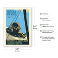 thumbnail image 2 of 1934 MacRobertson Centenary Air Race - England to Australia - Vintage Aviation Poster by Percy Trompf - Master Art Print 10in x 14in, 2 of 4