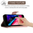 thumbnail image 6 of Allytechgroup Wallet Case for iPhone 16e with Card Cash Slots, Luxury Premium PU Leather Kickstand Shoulder Strap Lanyard Shockproof Anti-Fall Full Body Protective Flip Shell, Coralpink, 6 of 8