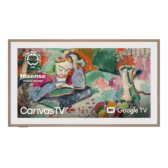 Restored Hisense 85-Inch Class QLED 4K S7N CanvasTV™ Series Dolby Vision HDR Google Smart TV (75S7N, 2024 Model) - Art Mode, Anti-Glare Panel, H, Hi-Matte Display, Frame & UltraSlim Wall Mount Included, 144Hz (Refurbished)