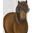 thumbnail image 3 of Fab Funky 15x18 Black Modern Framed Museum Art Print Titled - Horse and Flower Glasses, 3 of 5