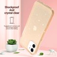 thumbnail image 7 of iPhone 12 Case Glitter, iPhone 12 Pro Case, Anti-Scratch Shockproof Bumper Slim Phone Case for Apple iPhone 12 / 12 Pro for Women Girls, Beige Glitter, 7 of 7
