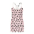 thumbnail image 6 of Kaemgyyd Womens Tank Top Pajama Set Comfy Sleeveless Sleepwear Print Racerback Camisole and Biker Shorts 2 Piece Pjs Outfit Loungewear, 6 of 7