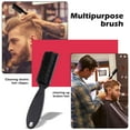 thumbnail image 3 of piezas de cepillo de limpieza de cuchillas de peluquero, cepillo de limpieza de nailon, herramienta de peluquero, cepillo de peinado para hombres (negro y rojo), 3 of 7