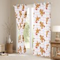 thumbnail image 3 of Homewish Gingerbread Man Blackout Curtains Set of 2 (52x84 Each) for Teens Boys Girls,Merry Christmas Window Curtains,Geometric Stripes Curtains and Drapes,Breathable Home Decor, 3 of 6