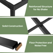 Queen Size Bed Frame Classic Metal Bed Frame Foundation with Under Bed Storage/No Box Spring Needed