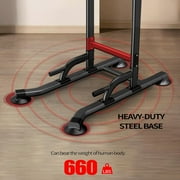 K KINGKANG Power Tower Dip Station Workout equipment Pull up Bar for Home Gym Adjustable Height Strength Training Fitness Excercise Equipment 660LB