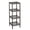 Walnut, variant on Space-Saving 4-Tier Wooden Bathroom Shelf – Slatted Storage Rack & Plant Stand – Versatile Wooden Organizer for Bathroom, Entryway, Bedroom, Kitchen, or Balcony – Walnut