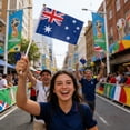 thumbnail image 4 of Hand Cranked Fan Flag 21 cm x 14 cm Nylon Spandex With Plastic Handle For Sports Matches Parties Bar Decor, 4 of 6