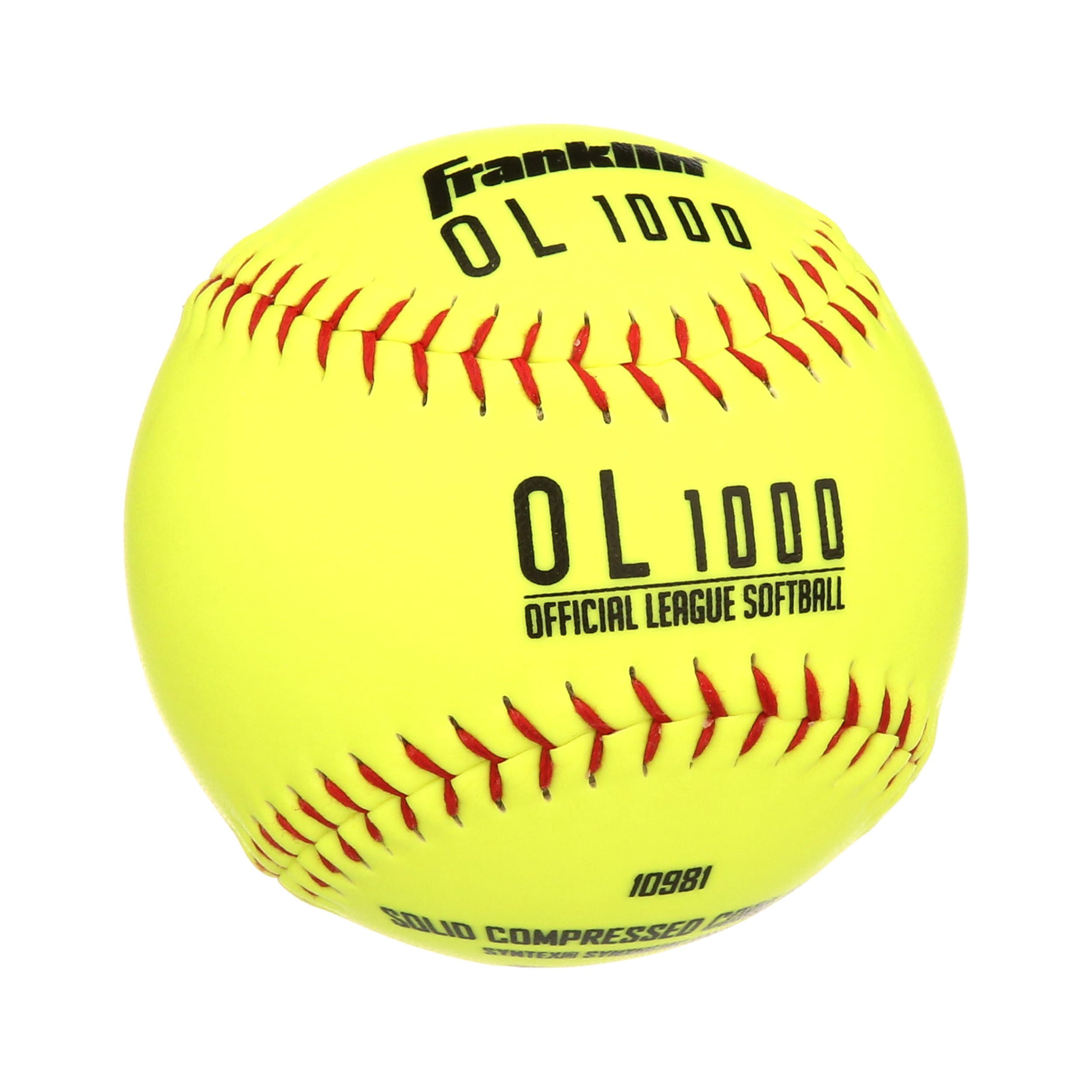 (4 pack) Franklin Sports 12\" Official League Softball - Official Size & Weight