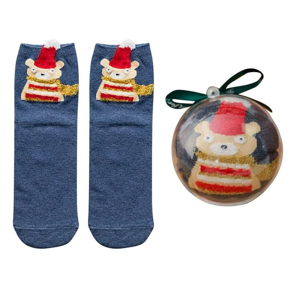 MZXELPRJD No Show Socks Womens Birthday Socks with Velvet Thickened Coral Velvet Acrylic Christmas Socks for Men Socks for Men Women, Running Socks Dark Blue