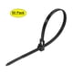 thumbnail image 1 of Bridas de cable reutilizables Uxcell, bridas de cable flexibles, envolturas de bridas de nylon 7.87" x 0.19" negras 50Pcs, 1 of 5
