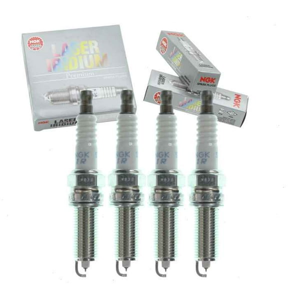 4 pc NGK Laser Iridium Spark Plugs compatible with Kia Forte5 2.0L L4 2014-2018