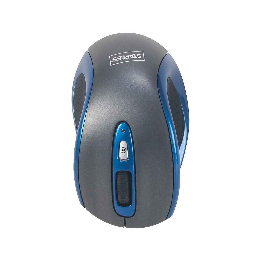 Staples 26503 Wireless Optical Mouse Blue 920556