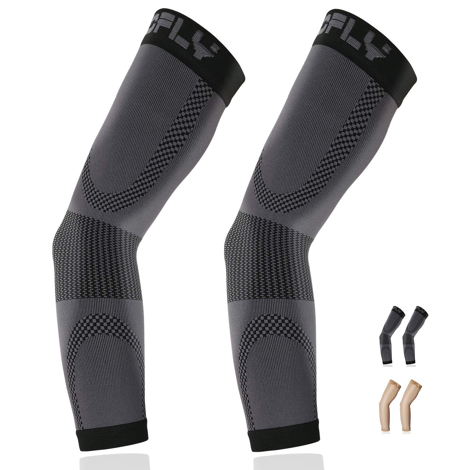 Compression Arm Sleeve Elbow Support Brace Injury Sprain Cycling UV Protector HG 