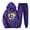 Purple, variant on JURANMO Women's 2 Piece Outfits, Fashion Print Lounge Hoodie Sweatsuit Sets Casual Hooded Sweatshirt Baggy Fall Fashion Sweatpants with Pockets Lightning Deals Yellow S