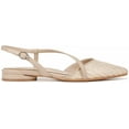thumbnail image 2 of Naturalizer Womens Hawaii Pointed Toe Slingback Flats Opal Natural/Tan Straw 7.5M, 2 of 5