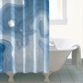 thumbnail image 4 of Blue White Marble Pattern Shower Curtain 72"x72" ,Bathroom Decorative Shower Curtains Set with 12 Hooks,Modern Waterproof Washable Shower Curtain, 4 of 6
