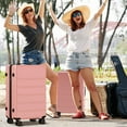 thumbnail image 4 of GIANNA Set of 3 Hardside Luggage, Expandable Rolling Luggage with TSA Lock and Spinner Wheels, Pink, 4 of 9