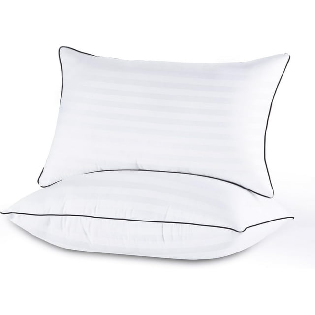Queen Size Bed Pillows for Sleeping \u Set of Cooling Supportive Hotel Pillows with Premium Soft Down Alternative Fill for Side Stomach and Back Sleepers