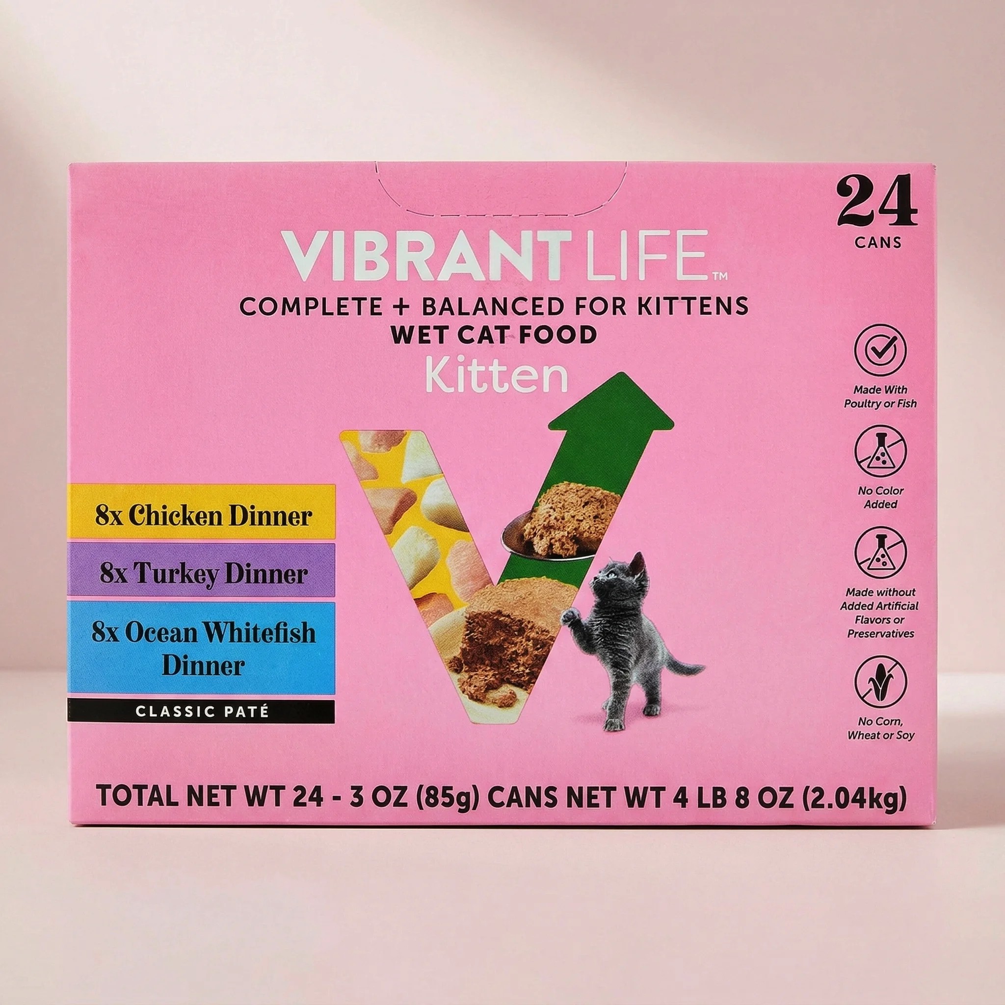 Vibrant Life Classic Pate Wet Kitten Food Variety Pack photo 4