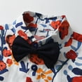 thumbnail image 4 of MuXiKeJi Clothes Toddler Boys Summer Casual Outfit Set Gentleman Style Short Sleeve Floral Shirt and Shorts for Beach Holiday, 4 of 7