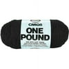 Caron Acrylic One Pound Yarn (454g/16 oz), Black