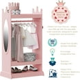 thumbnail image 4 of UTEX Toddler Play Wardrobe, Princess Clothing Children Drawer, Wood Dowel Standard Armoire, 4 of 9