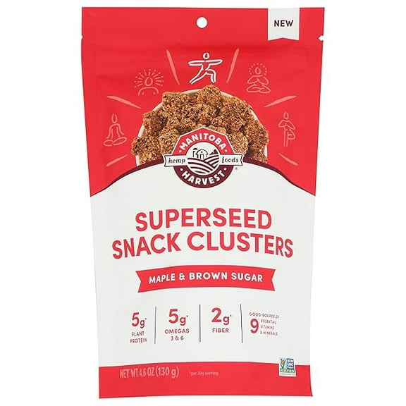 Manitoba Harvest Superseed Snack Clusters, Maple & Brown Sugar, 4.6 oz